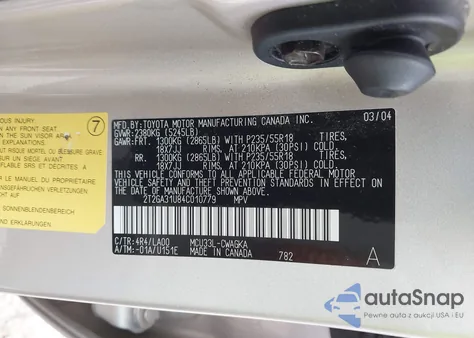 2004 Lexus Rx 330 из США, поврежденный, VIN 2T2GA31U84C010779